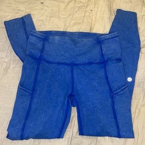 Lululemon Fast and Free High Rise Tight 25” Ice Dye